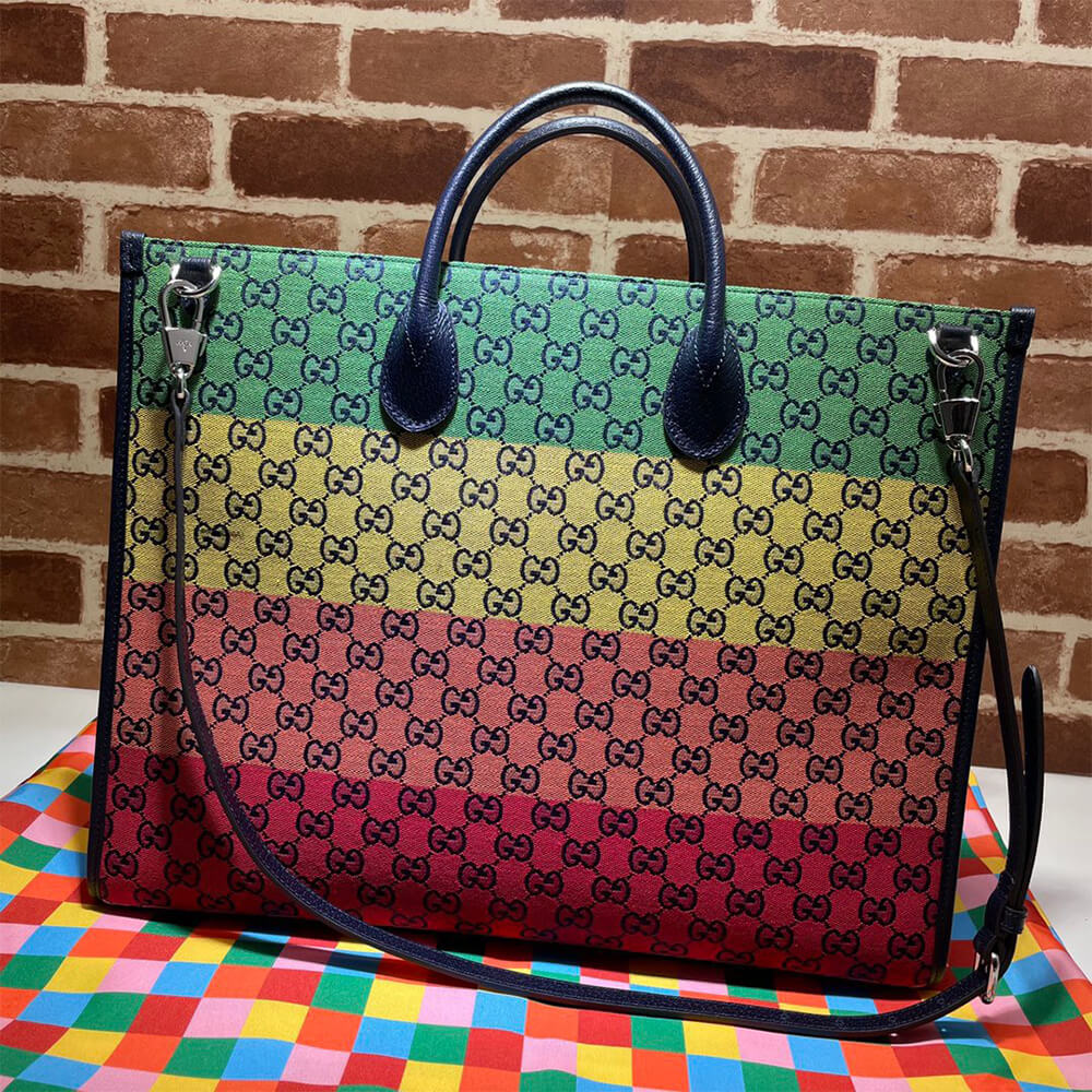 GG Multicolour large tote bag 4 GG Multicolour large tote bag - Image 4