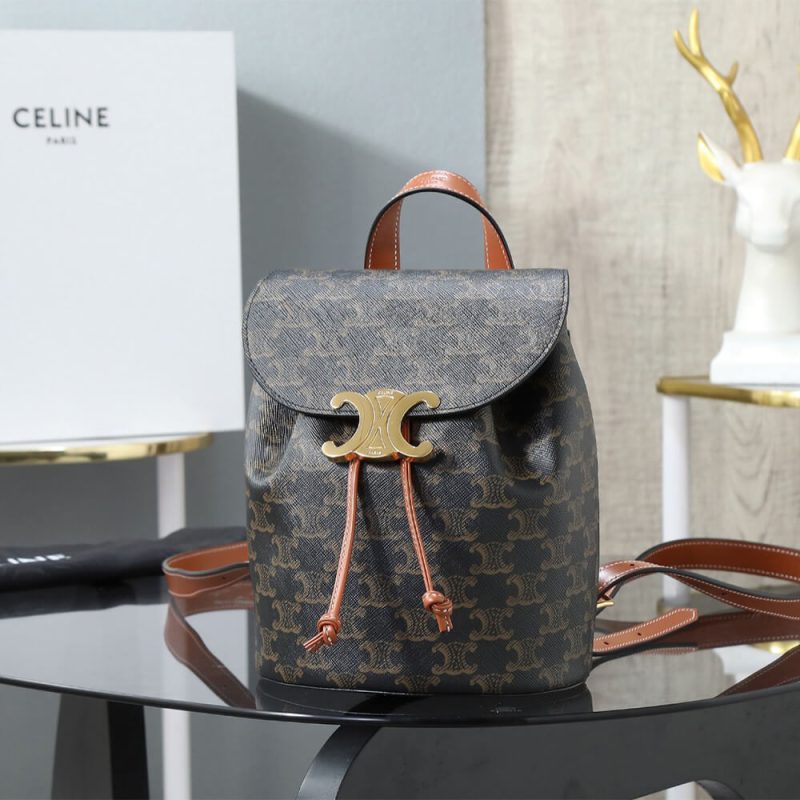 BACKPACK CELINE BONNIE IN Triomphe Canvas and calfskin(HIGH-END GRADE) - Image 2