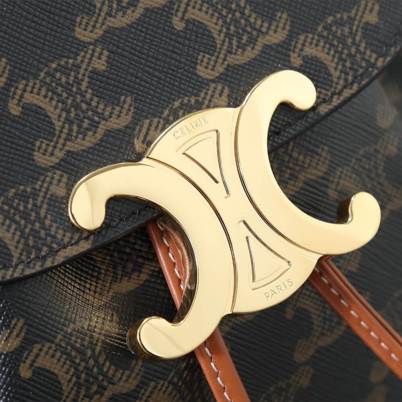 BACKPACK CELINE BONNIE IN Triomphe Canvas and calfskin(HIGH-END GRADE) - Image 6
