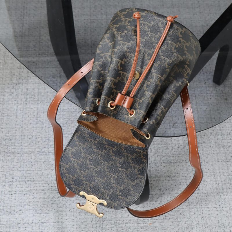 BACKPACK CELINE BONNIE IN Triomphe Canvas and calfskin(HIGH-END GRADE) - Image 7