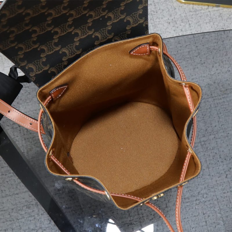 BACKPACK CELINE BONNIE IN Triomphe Canvas and calfskin(HIGH-END GRADE) - Image 8