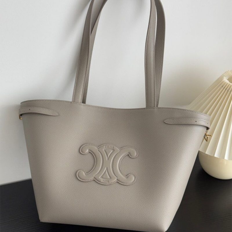 CELINE SMALL CABAS ANAÏS CUIR TRIOMPHE in Grained calfskin - Image 7