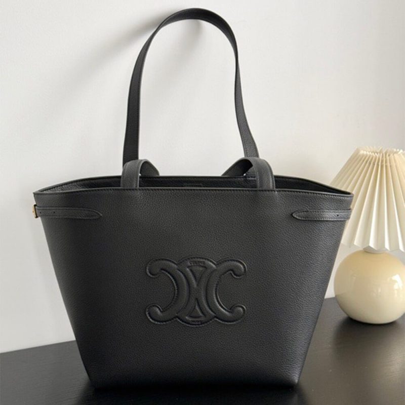 CELINE SMALL CABAS ANAÏS CUIR TRIOMPHE in Grained calfskin - Image 2