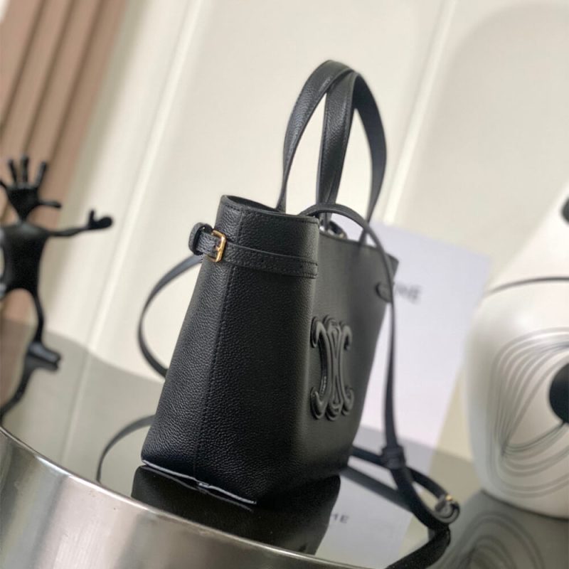CELINE MINI CABAS ANAIS CUIR TRIOMPHE in Grained calfskin - Image 3