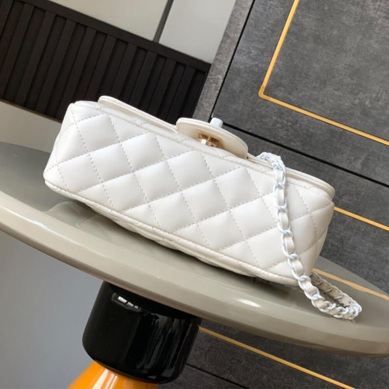 CHANEL Mini Flap Bag with Top Handle(high-end grade) - Image 5