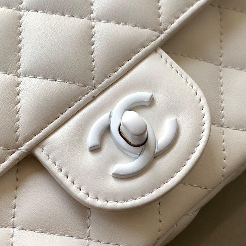 CHANEL Mini Flap Bag with Top Handle(high-end grade) - Image 6