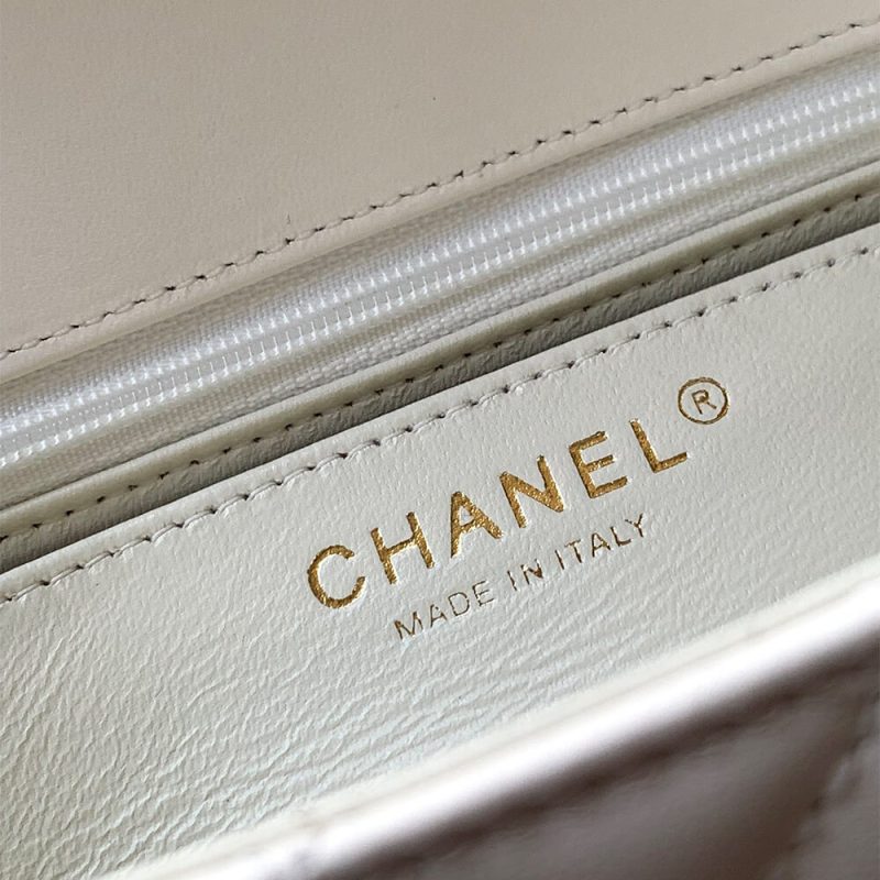 CHANEL Mini Flap Bag with Top Handle(high-end grade) - Image 7