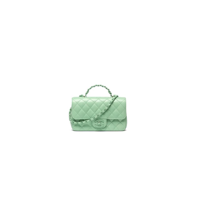 CHANEL Mini Flap Bag with Top Handle(high-end grade)