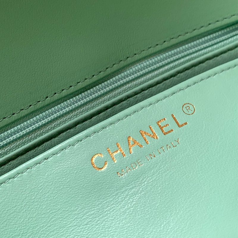 CHANEL Mini Flap Bag with Top Handle(high-end grade) - Image 7