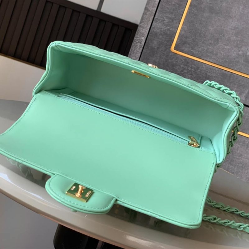 CHANEL Mini Flap Bag with Top Handle(high-end grade) - Image 8