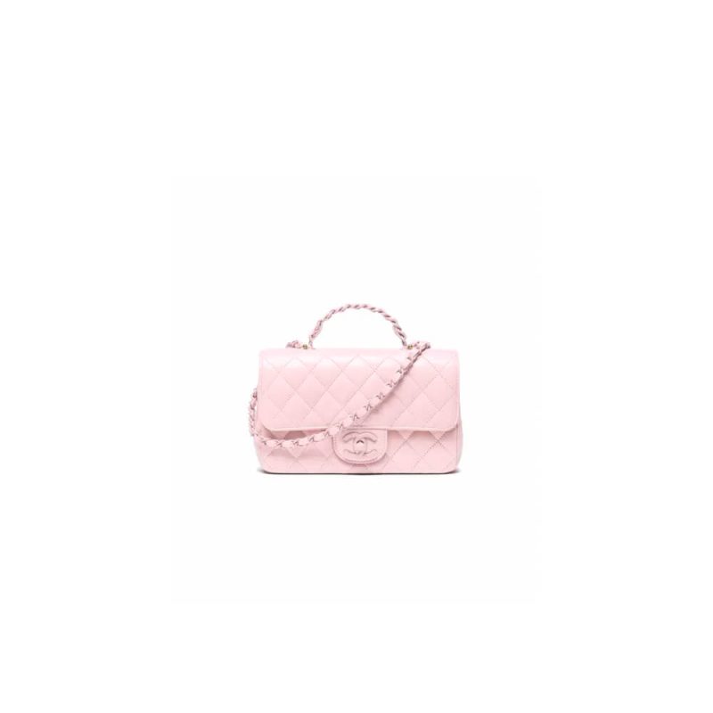 CHANEL Mini Flap Bag with Top Handle(high-end grade)