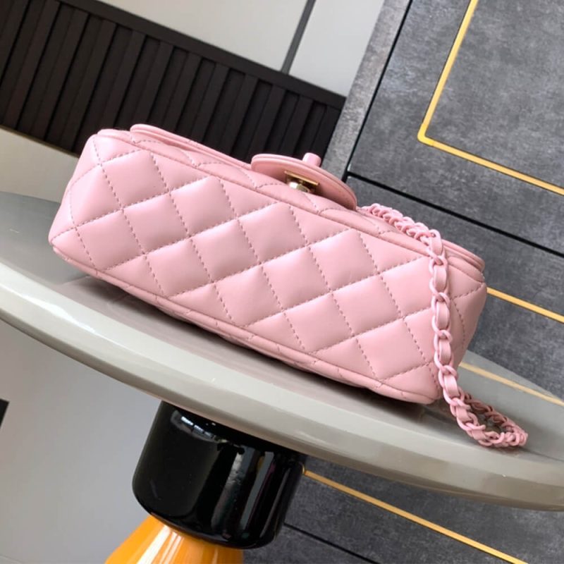 CHANEL Mini Flap Bag with Top Handle(high-end grade) - Image 5