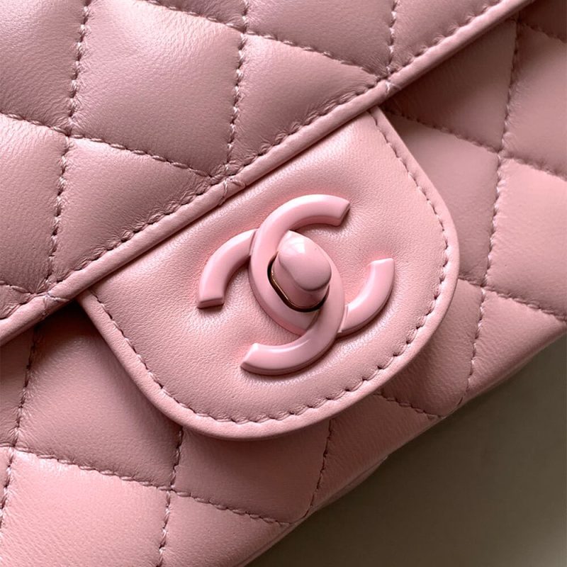 CHANEL Mini Flap Bag with Top Handle(high-end grade) - Image 6
