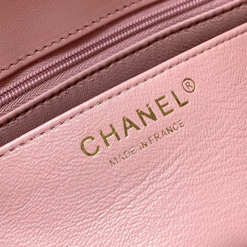 CHANEL Mini Flap Bag with Top Handle(high-end grade) - Image 7