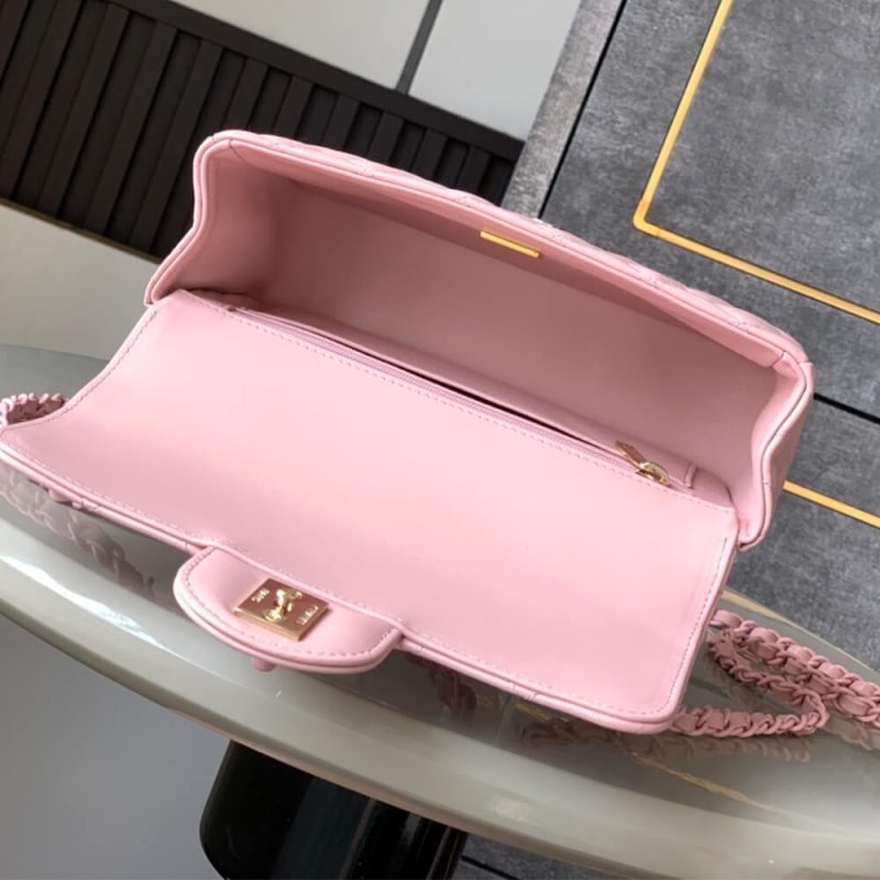 CHANEL Mini Flap Bag with Top Handle(high-end grade) - Image 8