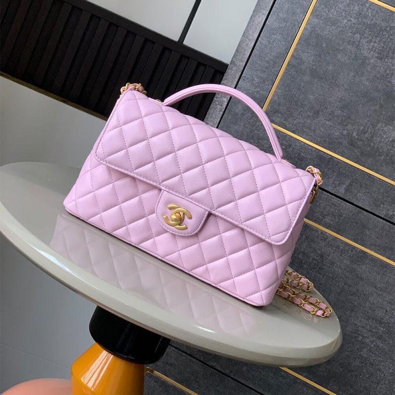 CHANEL large Flap Bag With Top Handle(high-end grade) - Image 2