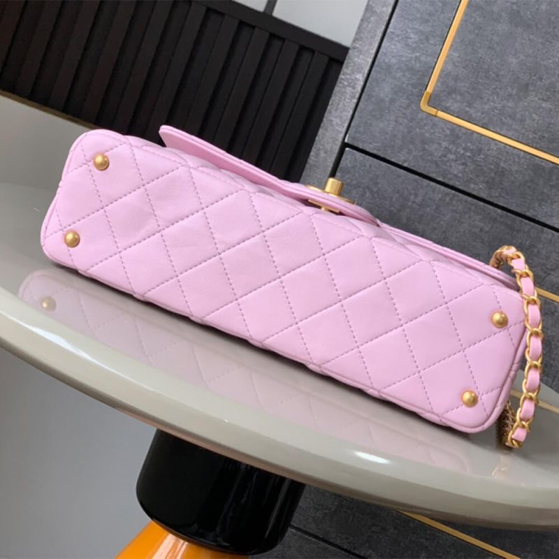 CHANEL large Flap Bag With Top Handle(high-end grade) - Image 5