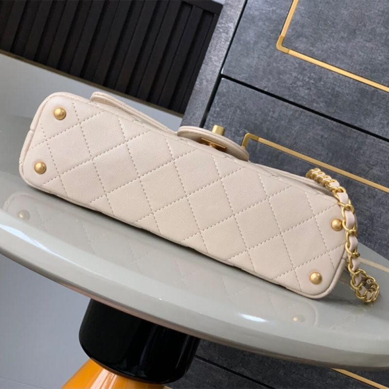 CHANEL large Flap Bag With Top Handle(high-end grade) - Image 5