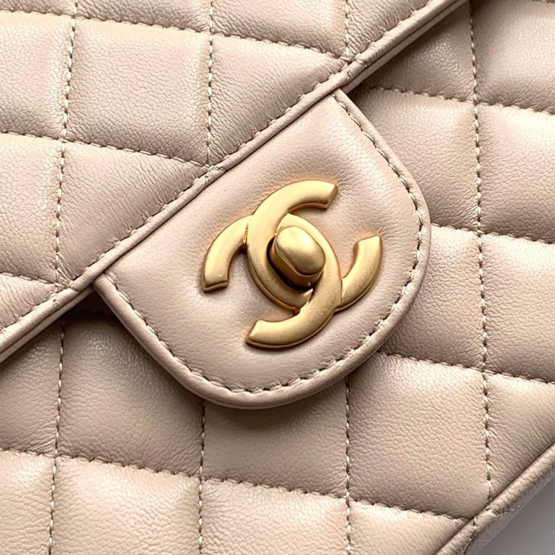 CHANEL large Flap Bag With Top Handle(high-end grade) - Image 6