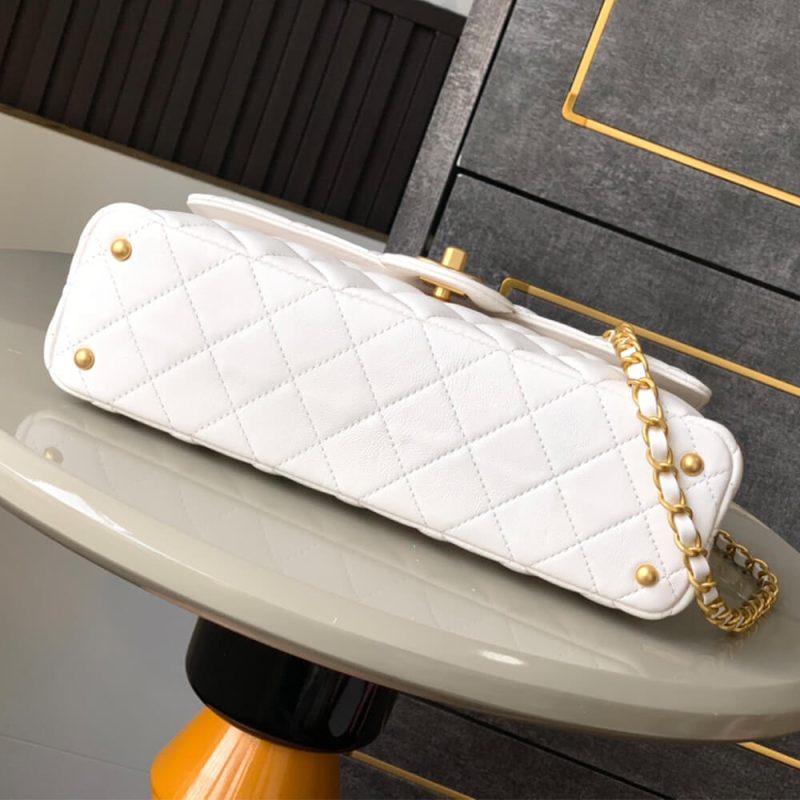 CHANEL large Flap Bag With Top Handle(high-end grade) - Image 5