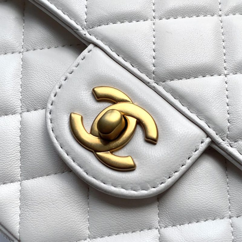 CHANEL large Flap Bag With Top Handle(high-end grade) - Image 6