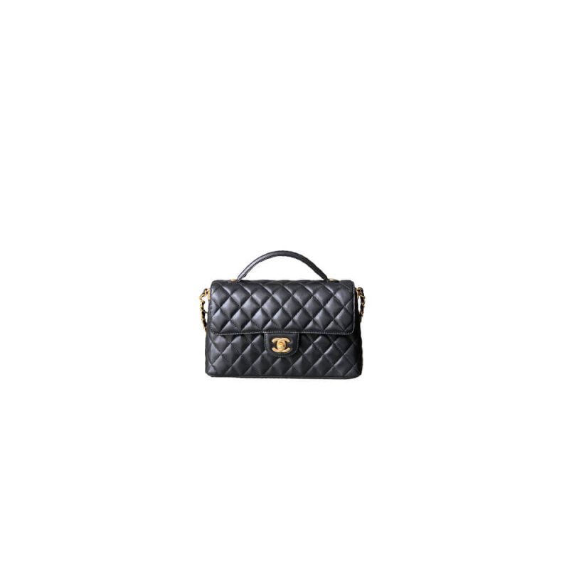 CHANEL large Flap Bag With Top Handle(high-end grade)