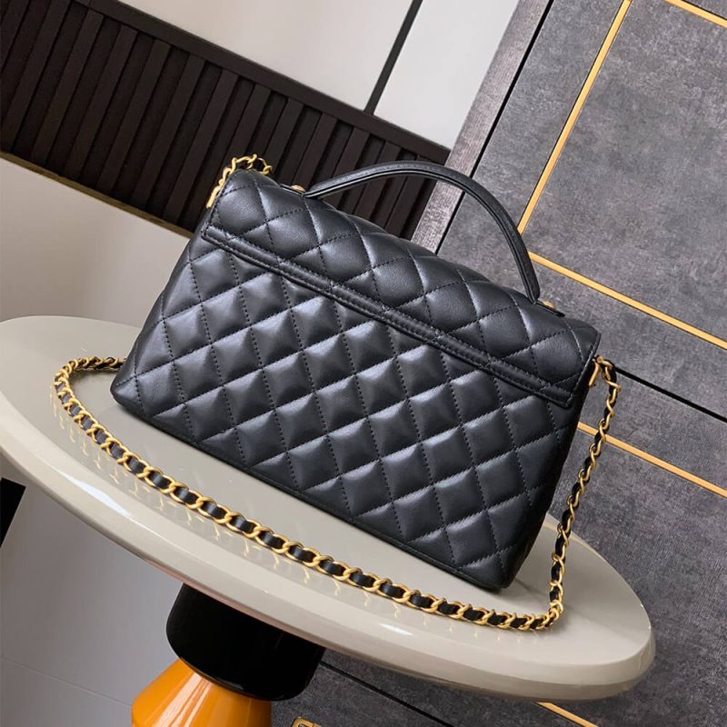 CHANEL large Flap Bag With Top Handle(high-end grade) - Image 4