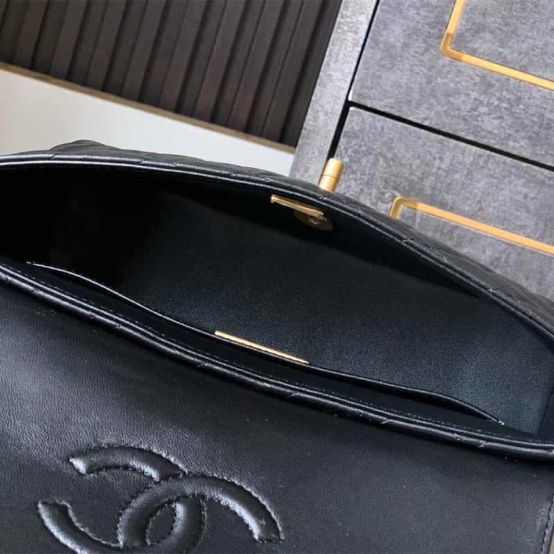 CHANEL large Flap Bag With Top Handle(high-end grade) - Image 8