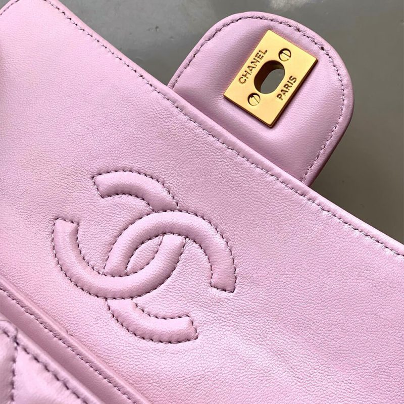 CHANEL Mini Flap Bag with Top Handle(high-end grade) - Image 6