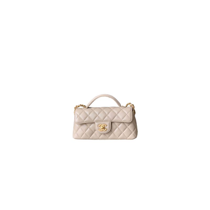 CHANEL Mini Flap Bag with Top Handle(high-end grade)