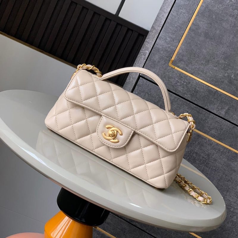 CHANEL Mini Flap Bag with Top Handle(high-end grade) - Image 2