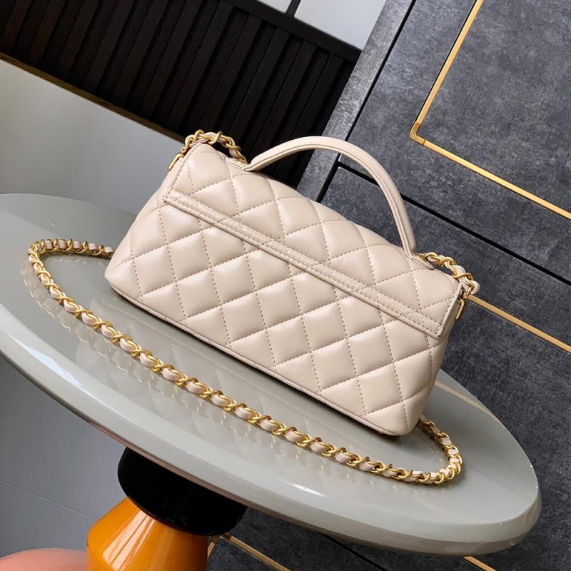 CHANEL Mini Flap Bag with Top Handle(high-end grade) - Image 4