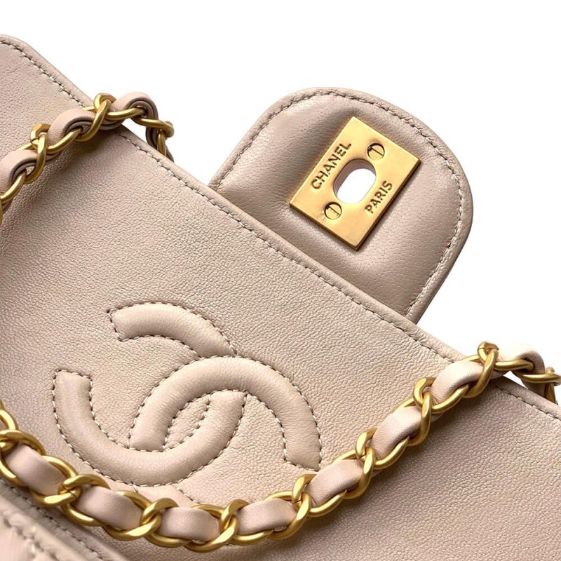 CHANEL Mini Flap Bag with Top Handle(high-end grade) - Image 6