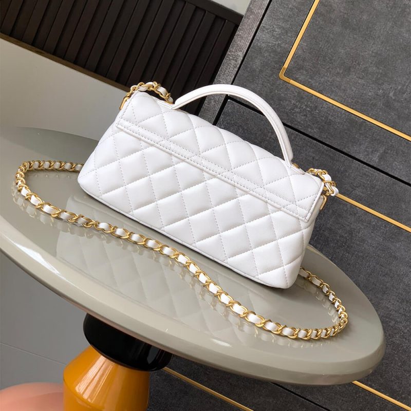 CHANEL Mini Flap Bag with Top Handle(high-end grade) - Image 4