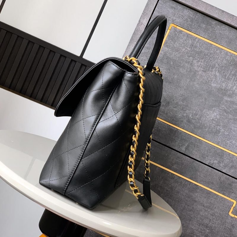 Chanel Maxi Flap Bag With Top Handle(high-end grade) - Image 3