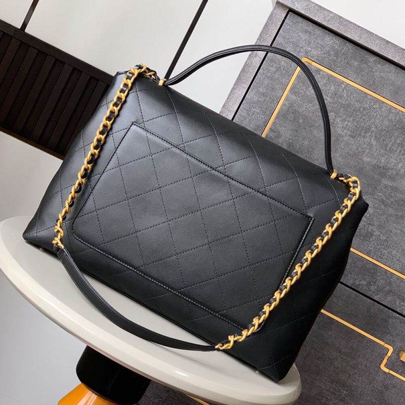 Chanel Maxi Flap Bag With Top Handle(high-end grade) - Image 4