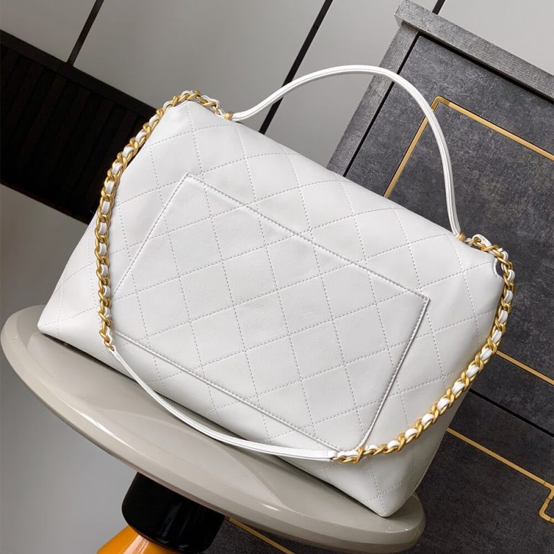 Chanel Maxi Flap Bag With Top Handle(high-end grade) - Image 4