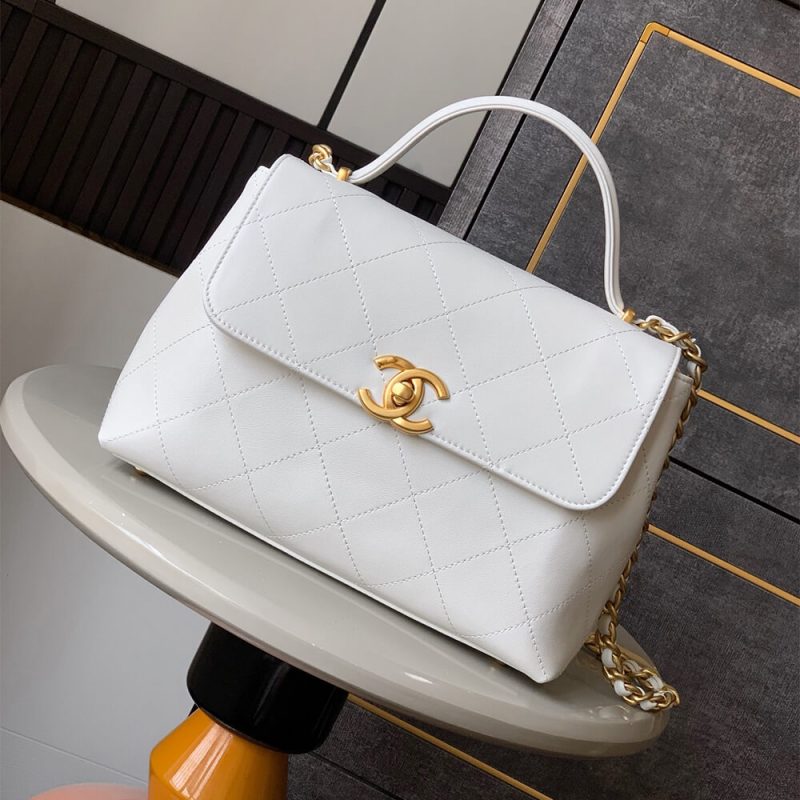 Chanel Large Flap Bag With Top Handle(high-end grade) - Image 2