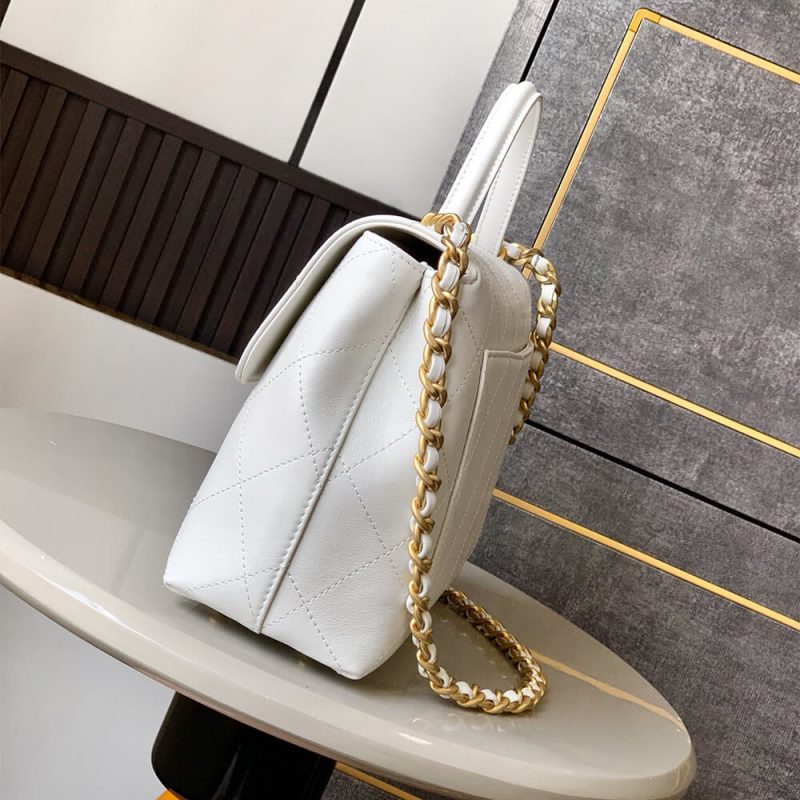 Chanel Large Flap Bag With Top Handle(high-end grade) - Image 3