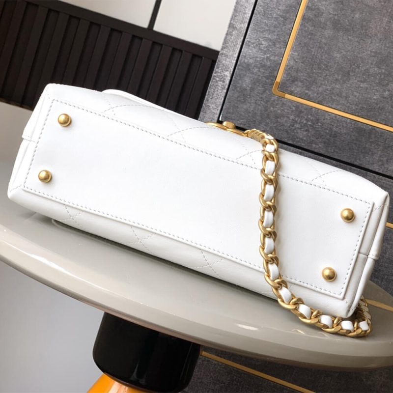 Chanel Large Flap Bag With Top Handle(high-end grade) - Image 5