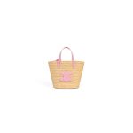 CELINE TEEN SUPPLE CELINE CLASSIC PANIER IN Raffia and calfskin(high-end grade)