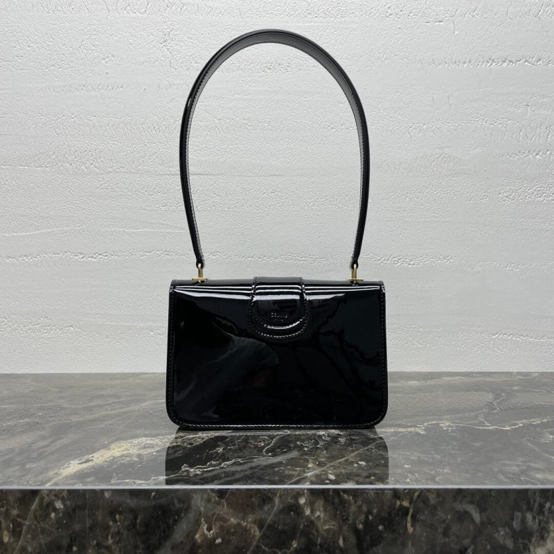 CELINE TEEN CELINE JOSEPHINE bag IN PATENT CALFSKIN(high-end grade) - Image 4