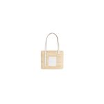 LOEWE Small Square Basket Bag in Raffia and Calfskin(HIGH-END GRADE)