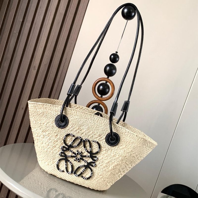 LOEWE Anagram Basket Small Palm and Calfskin Bag(HIGH-END GRADE) - Image 2
