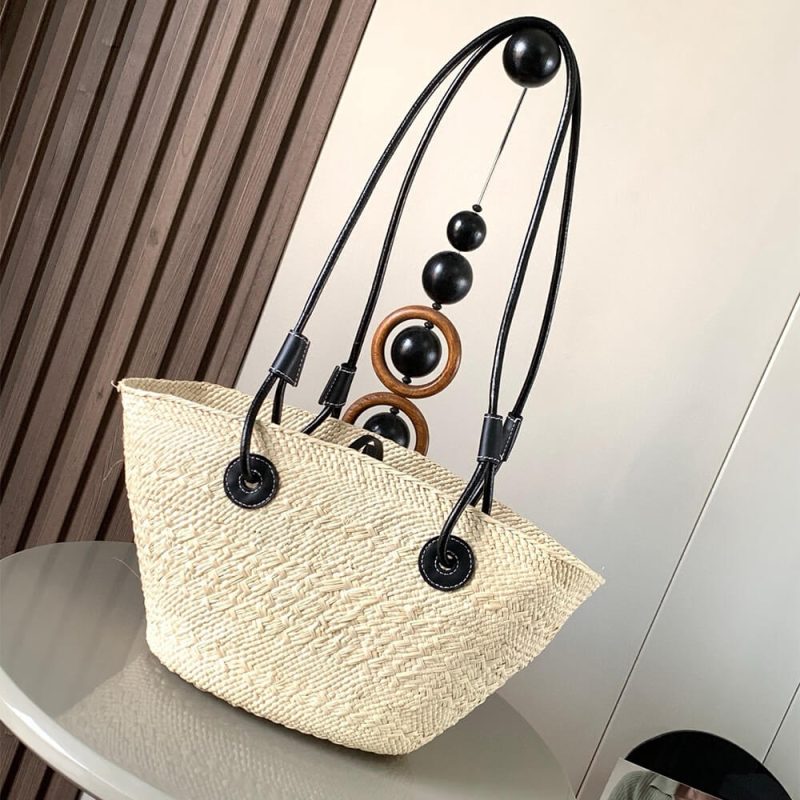 LOEWE Anagram Basket Small Palm and Calfskin Bag(HIGH-END GRADE) - Image 4