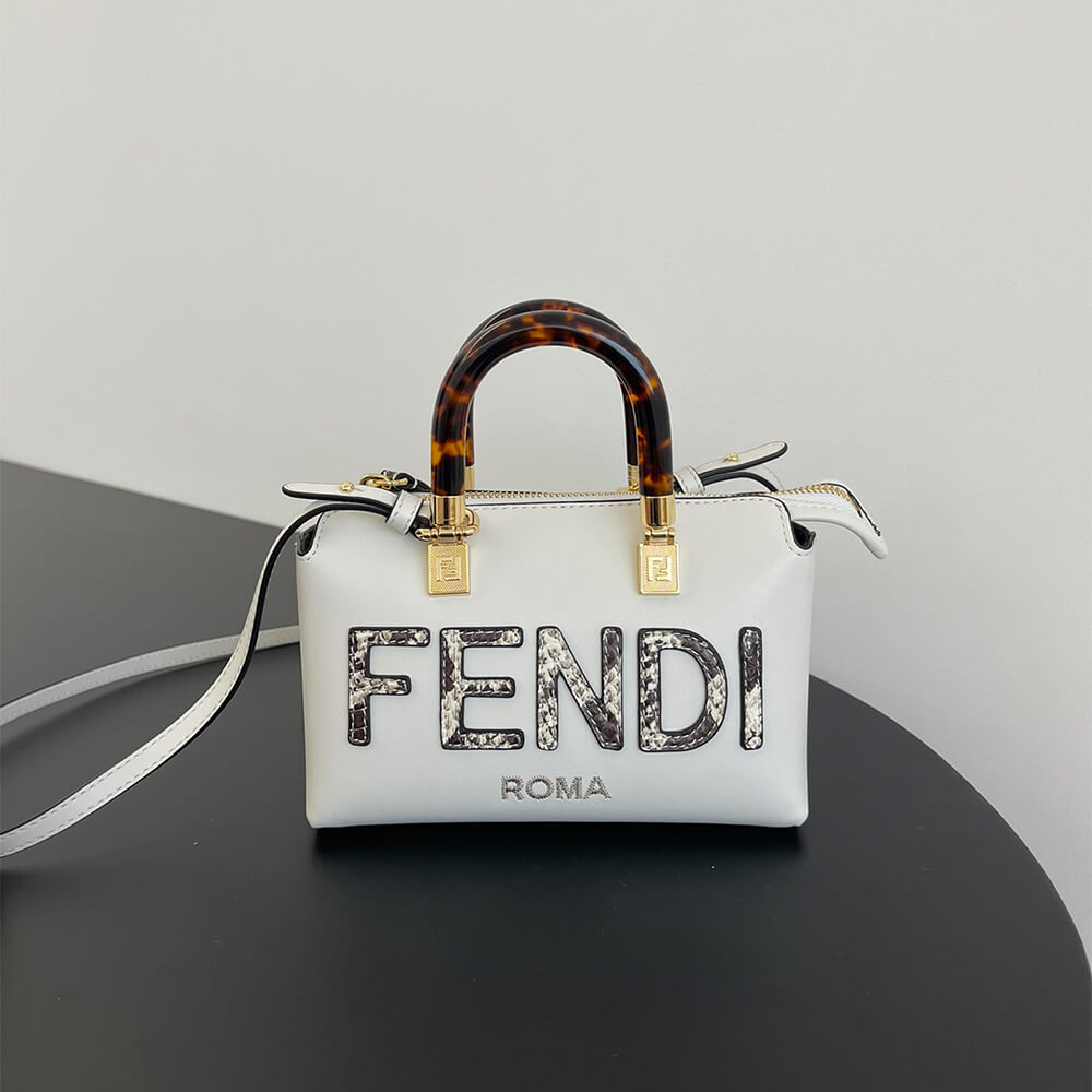 Fendi By The Way Mini Fabric Brown(high-end grade) 2 Fendi By The Way Mini Fabric Brown(high-end grade) - Image 2