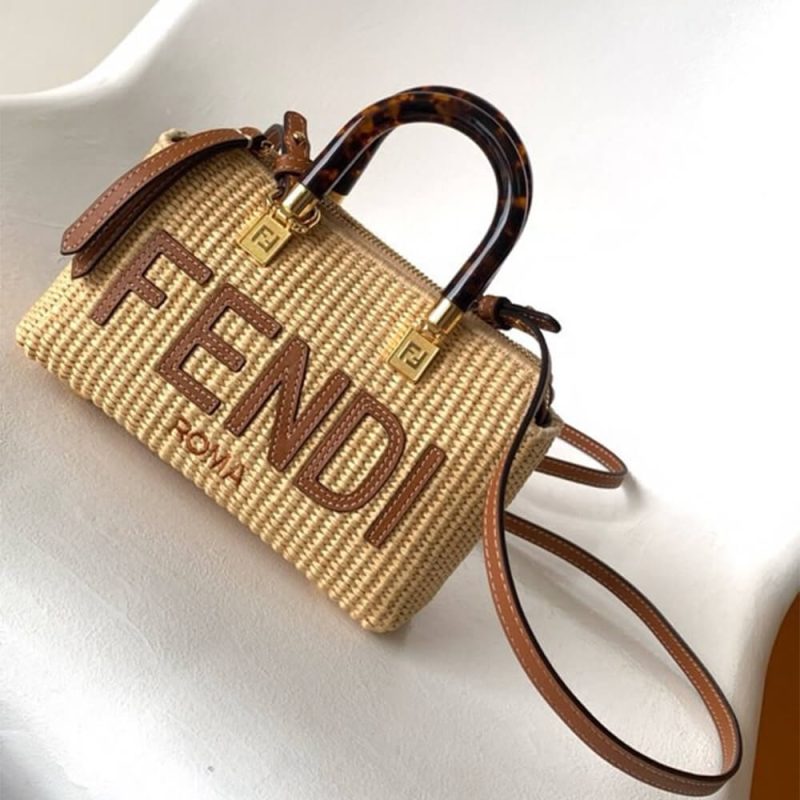 Fendi By The Way Mini Fabric Brown - Image 2