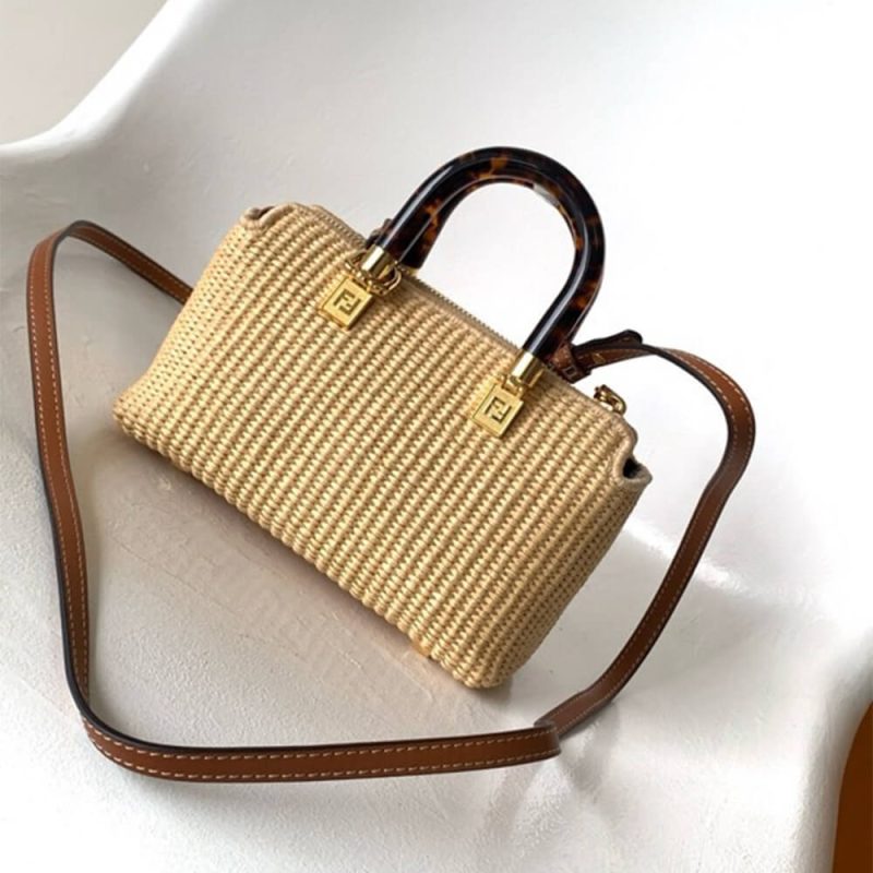 Fendi By The Way Mini Fabric Brown - Image 4