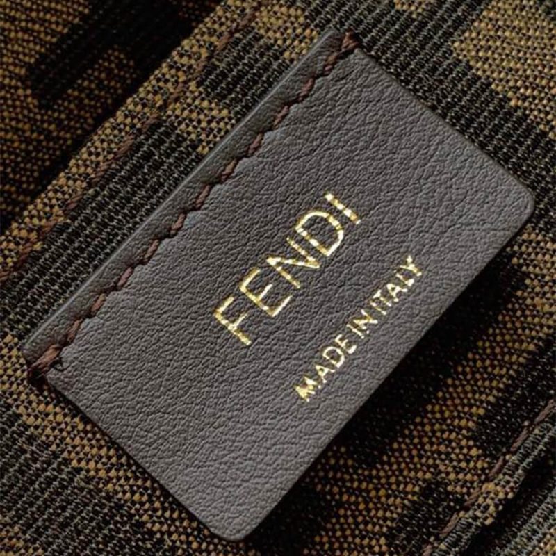 Fendi By The Way Mini Fabric Brown - Image 7