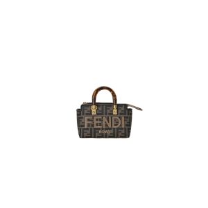 Fendi By The Way Mini Fabric Brown